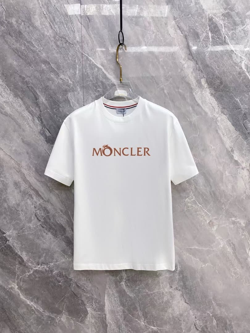 T-Shirt Moncler Logo Branco foto 01