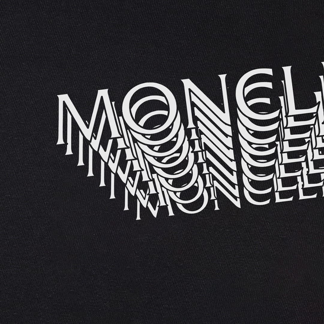 T-shirt Moncler com Logo Ondulado foto 04
