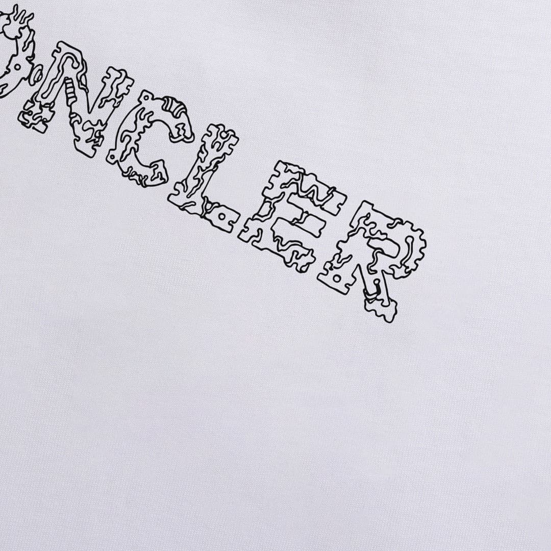 T-shirt Moncler Branca com Logo foto 03