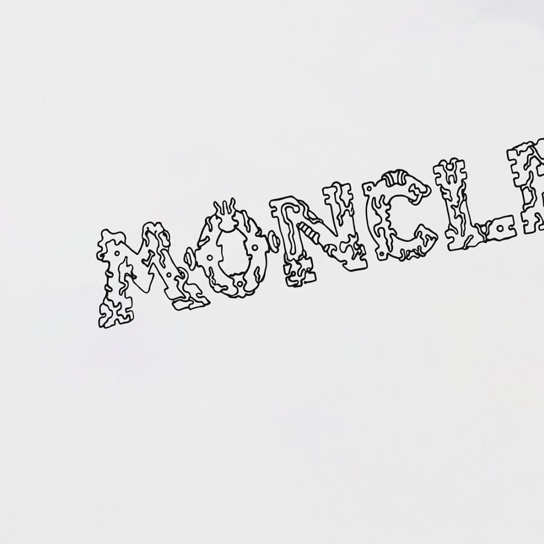 T-shirt Moncler Branca com Logo foto 04