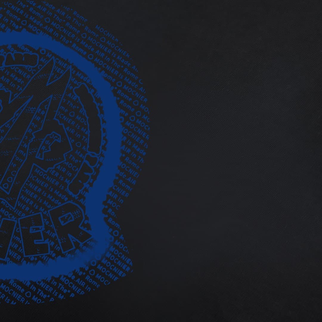 Moncler T-Shirt Logo Moncler Azul Marinho foto 03