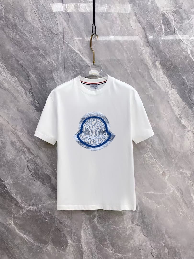 Moncler T-Shirt Logo Moncler Branco foto 01
