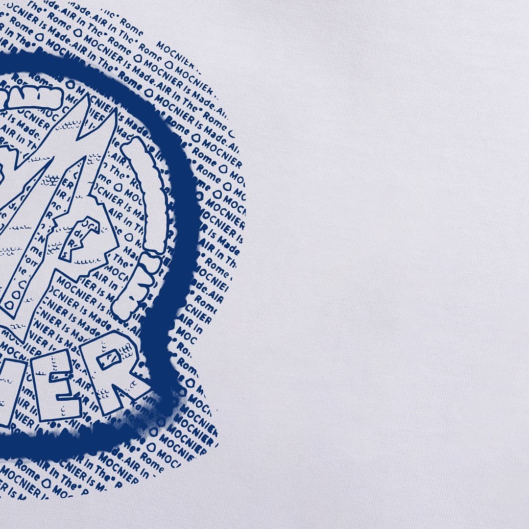 Moncler T-Shirt Logo Moncler Branco foto 03