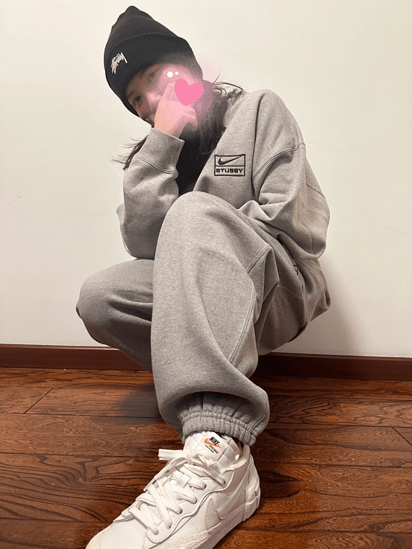Calça Stussy x Nike 23SS Cinzento foto 08