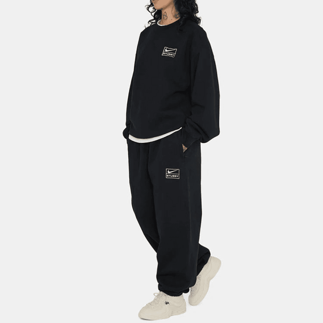 Calça Stussy x Nike 23SS Cinzento foto 15