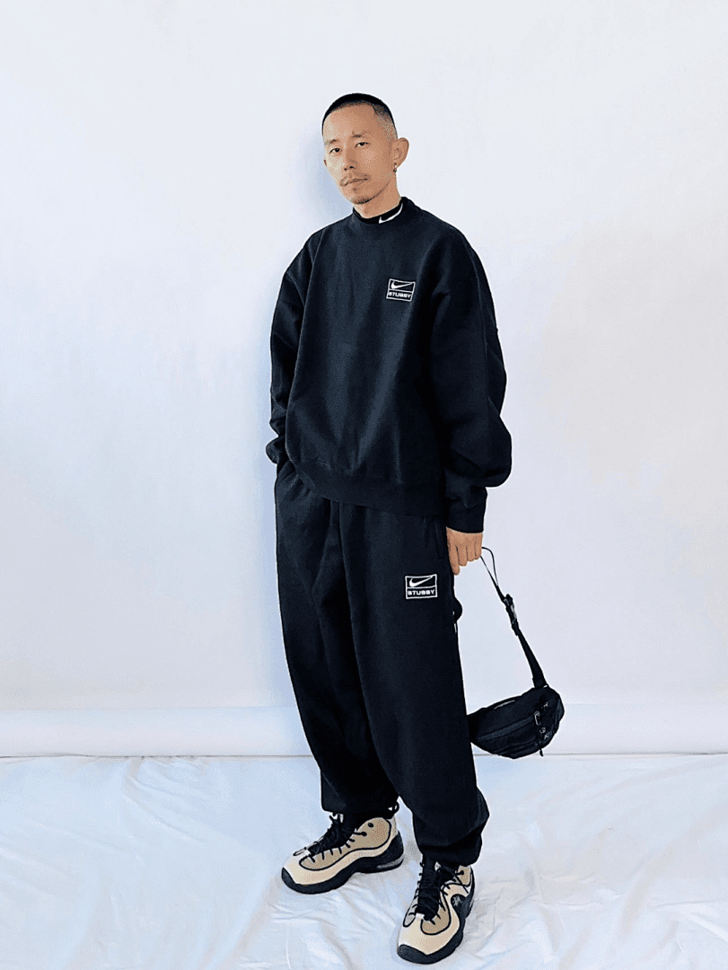 Calça Stussy x Nike 23SS Cinzento foto 19