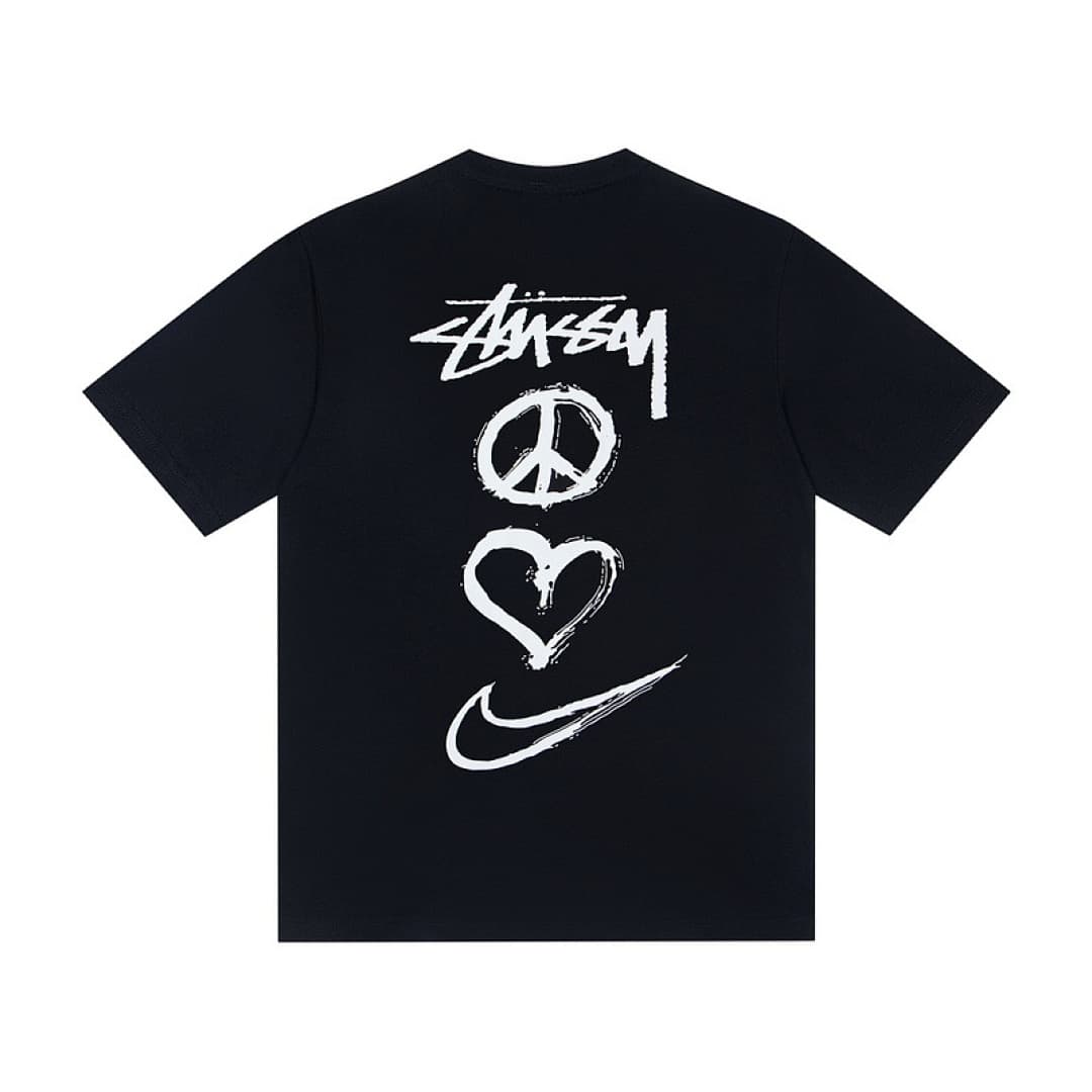 T-shirt Stussy x Nike XY113 Branco foto 02