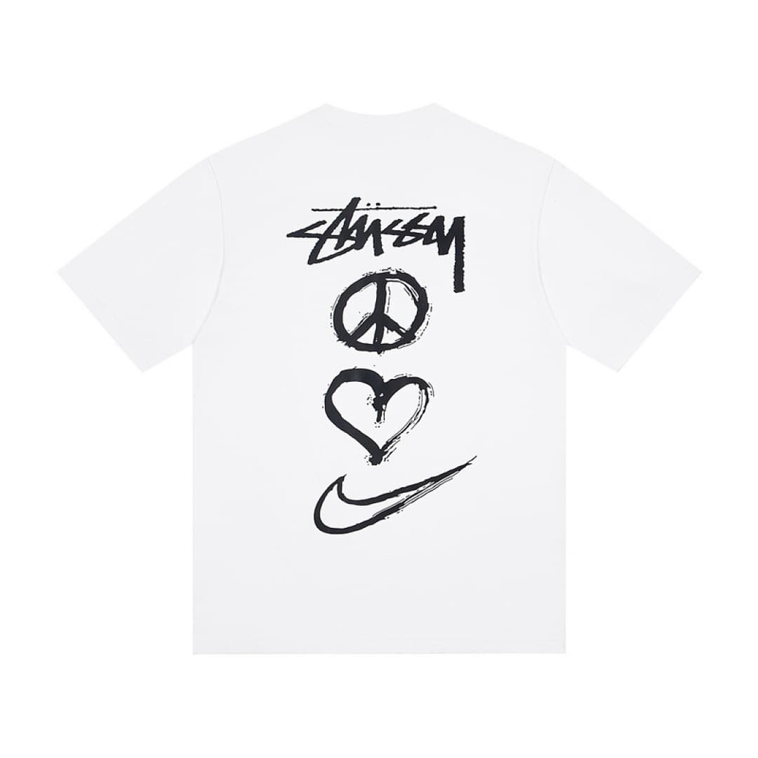 T-shirt Stussy x Nike XY113 Branco foto 04