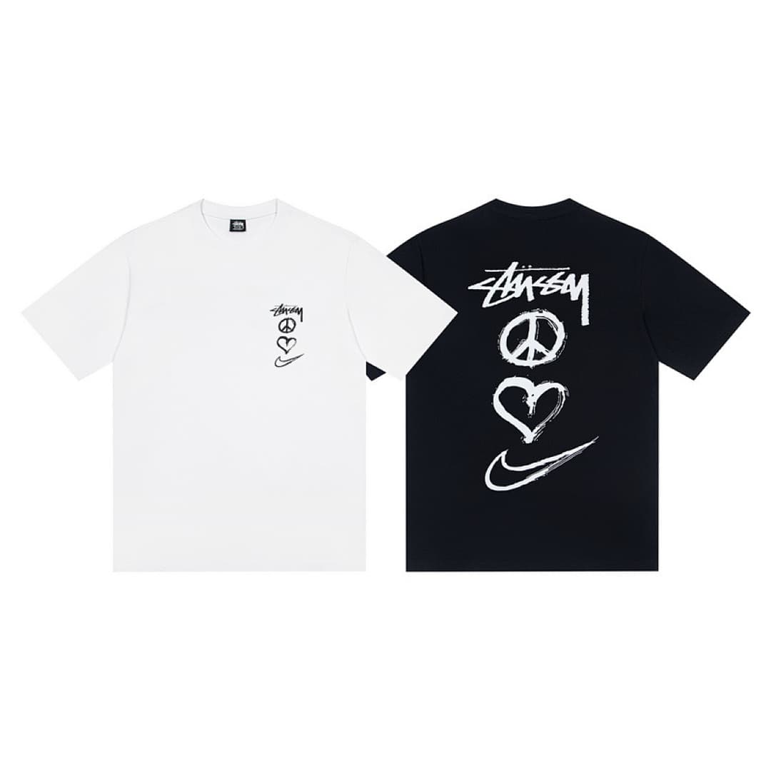 T-shirt Stussy x Nike XY113 Branco foto 05