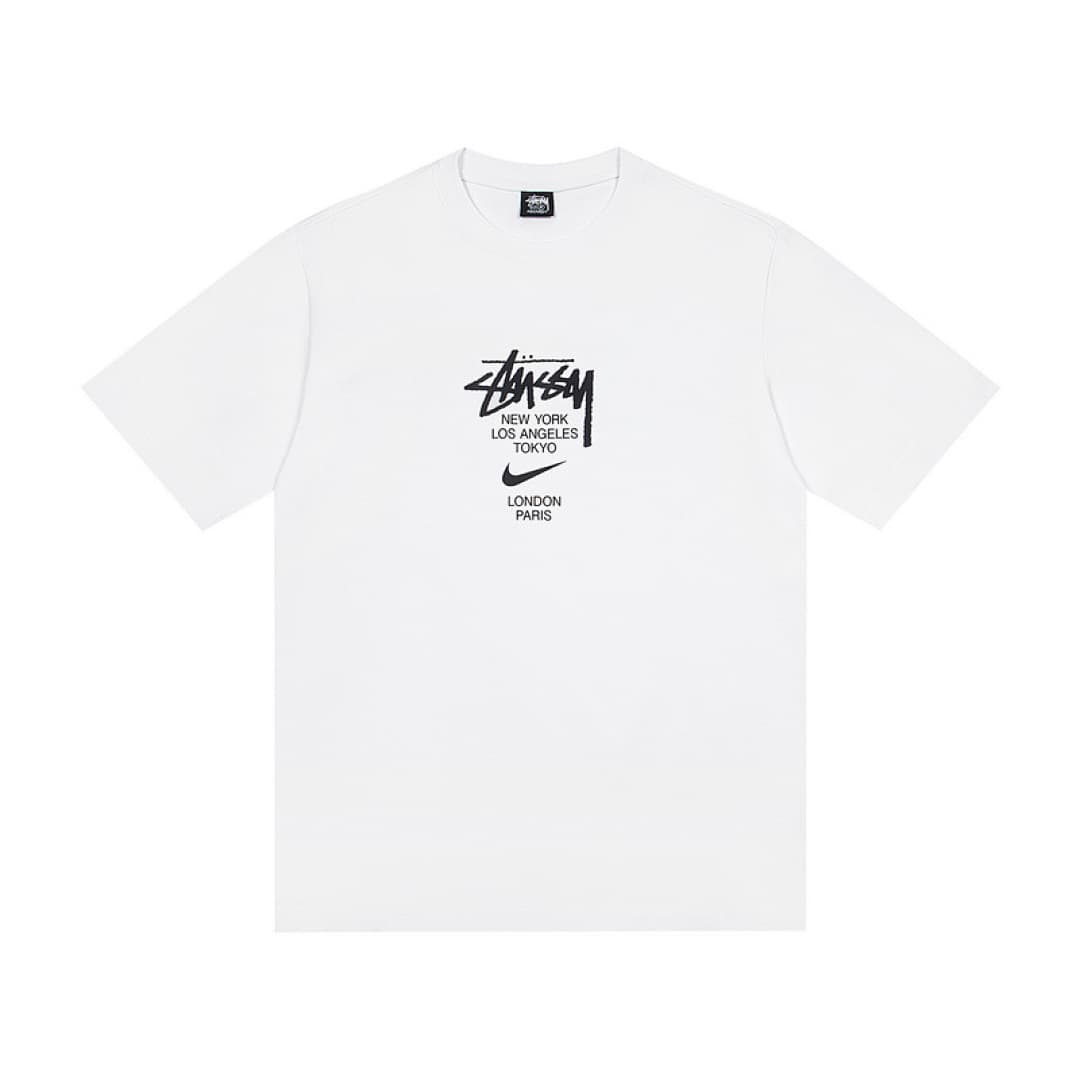 Stussy x Nike Logo Print T-Shirt foto 03