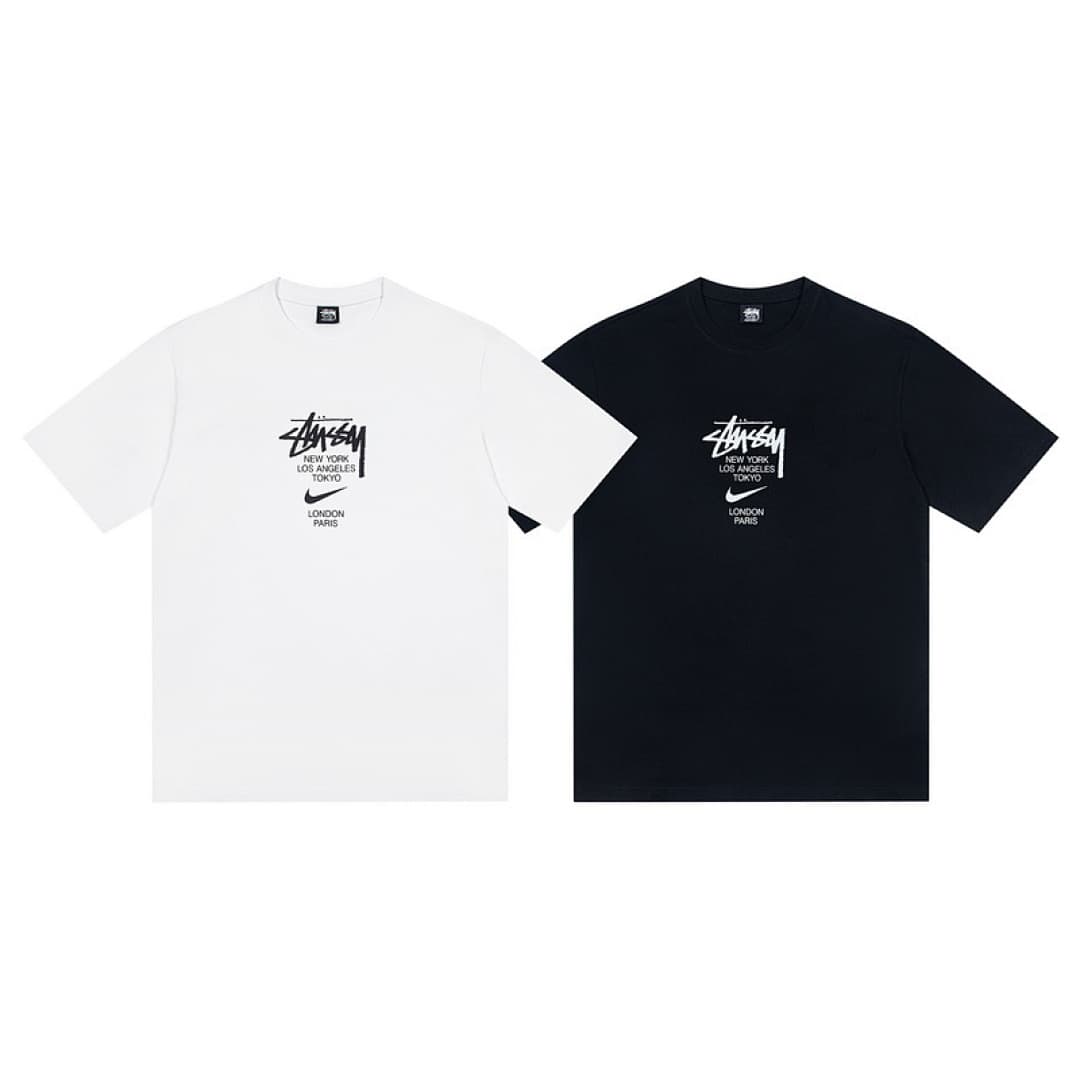 Stussy x Nike Logo Print T-Shirt foto 05