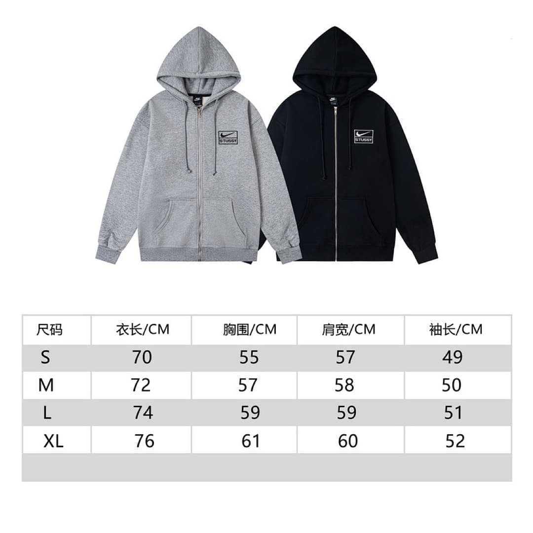 Stussy x Nike Zip-Up Hoodie Jacket foto 27