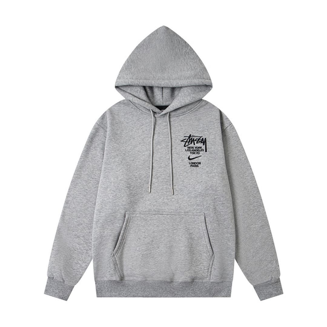 Stussy x Nike Embroidered Hoodie Sweatshirt foto 01