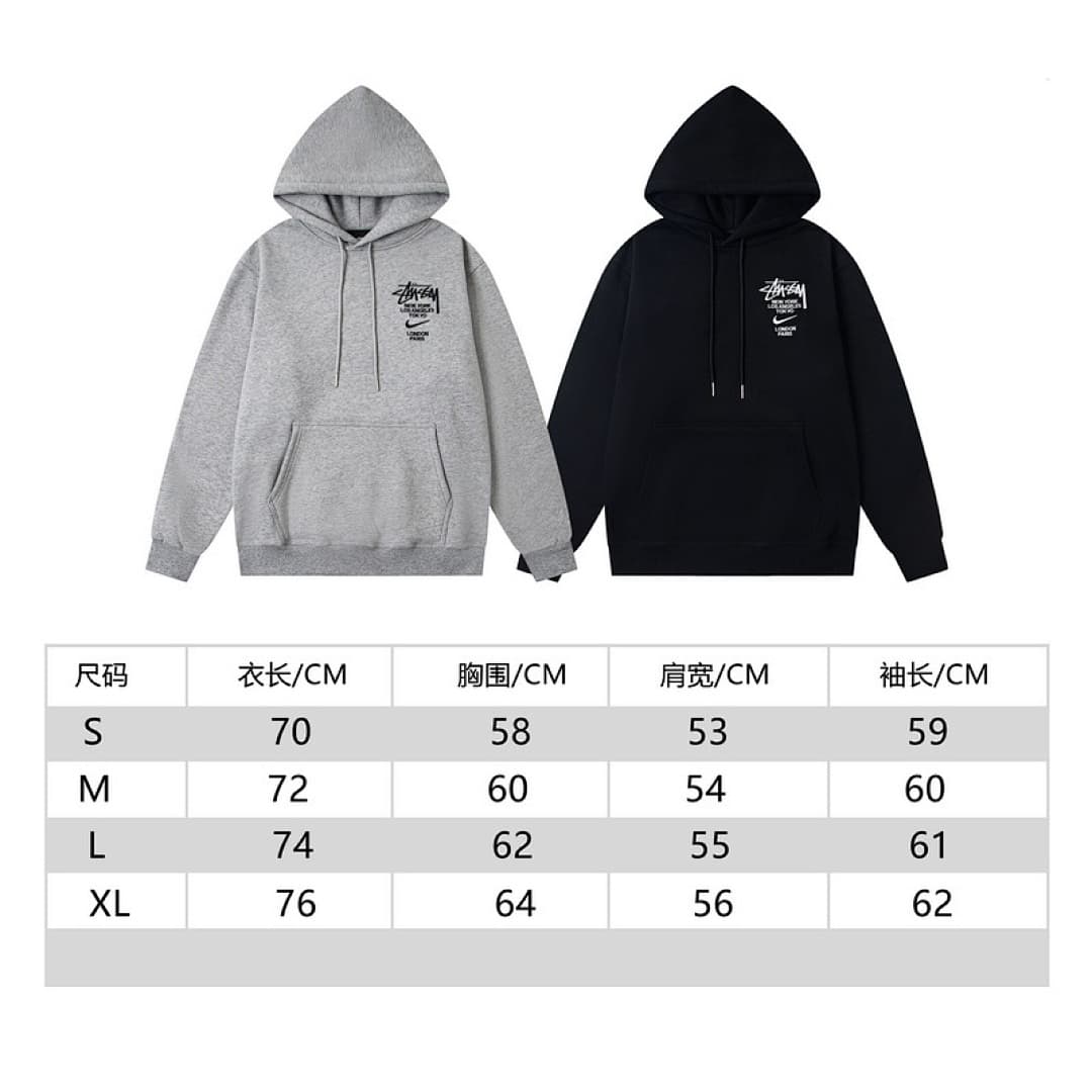 Stussy x Nike Embroidered Hoodie Sweatshirt foto 28