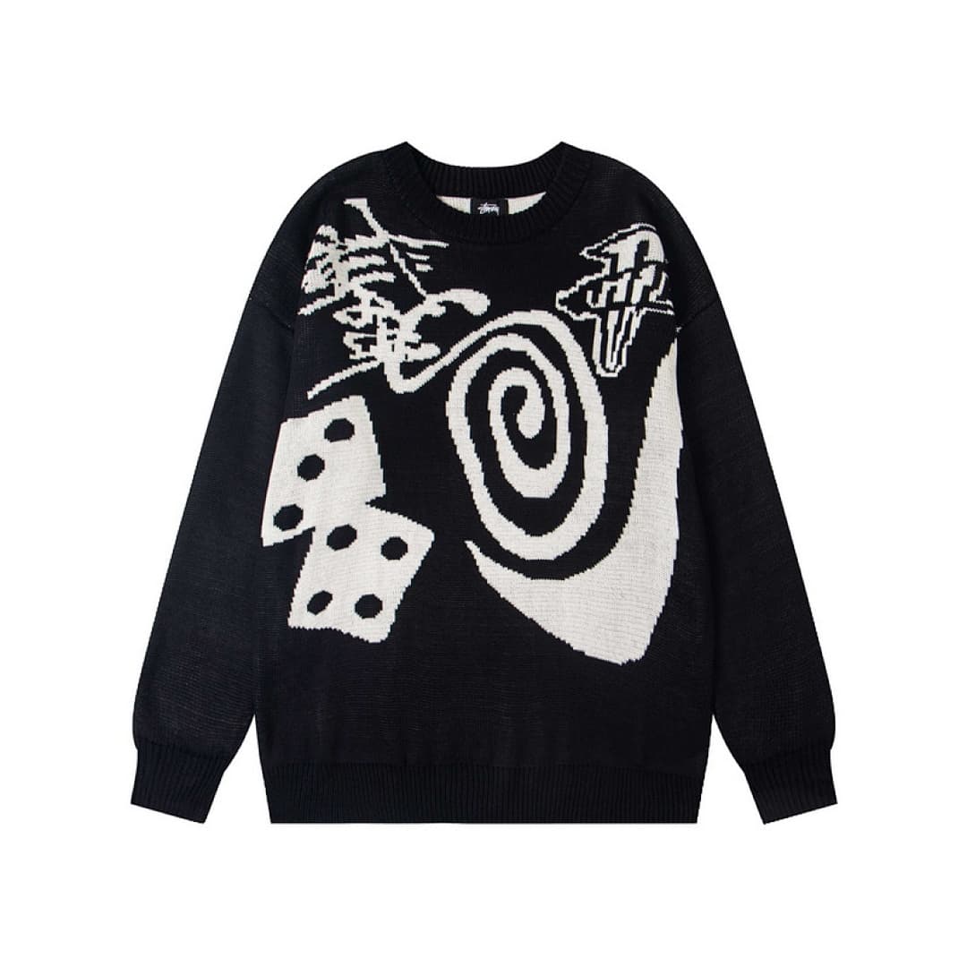 Stussy x Nike Spiral Logo Knit Sweater foto 01
