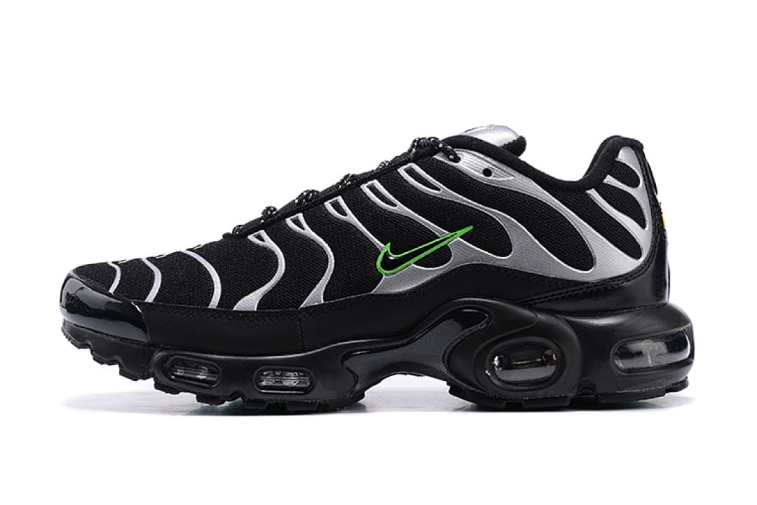 Nike Air Max TN — Preto Branco Verde foto 03