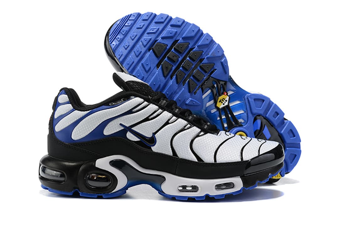 Nike Air Max TN — Preto Branco Azul foto 02