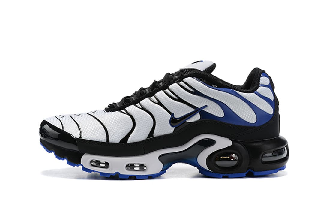 Nike Air Max TN — Preto Branco Azul foto 03