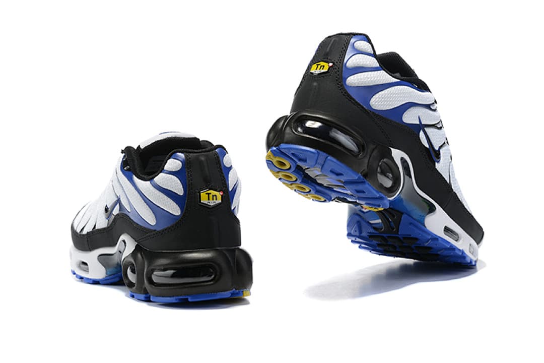 Nike Air Max TN — Preto Branco Azul foto 04