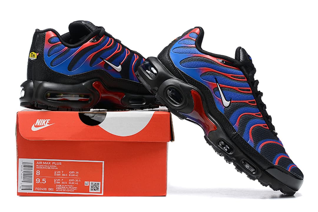 Nike Air Max TN — Preto Vermelho Azul foto 01