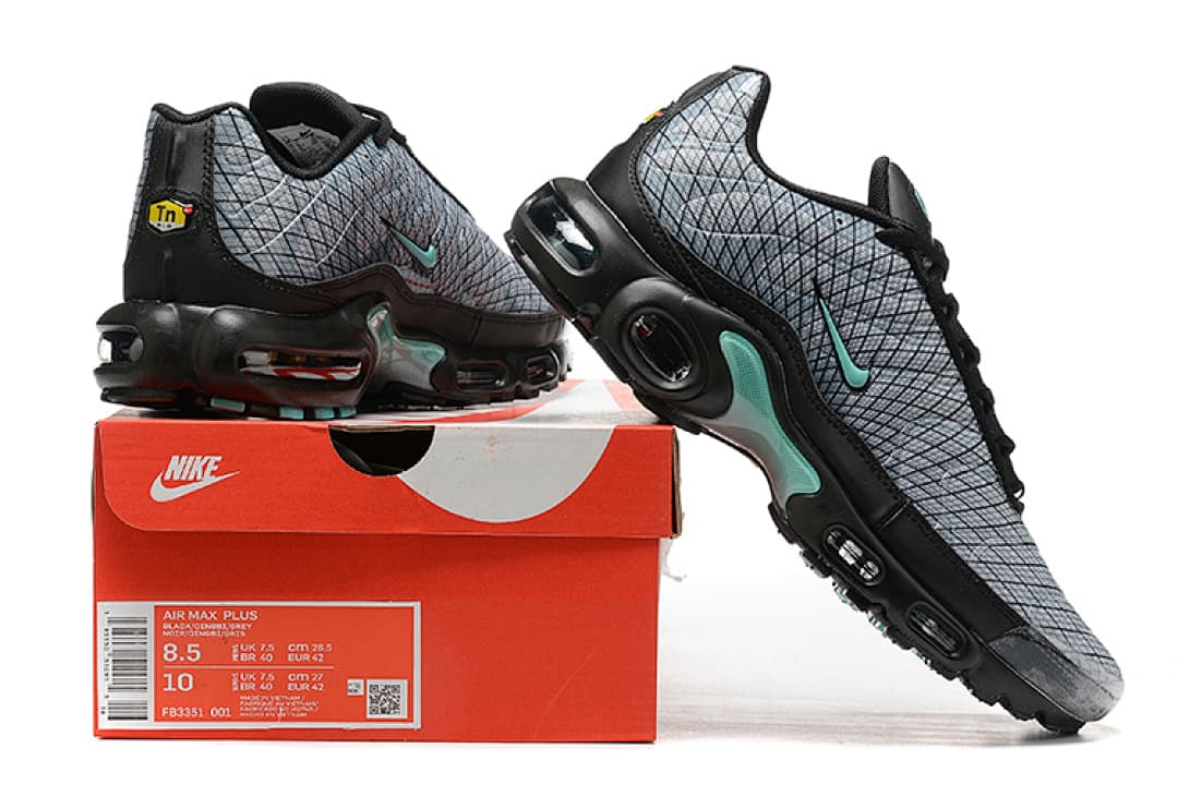 Nike Air Max TN — Cinzento Preto Turquesa foto 01