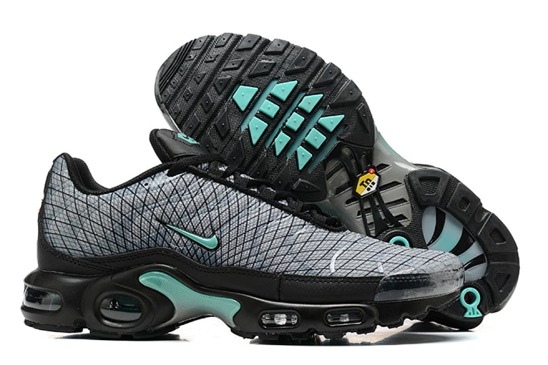 Nike Air Max TN — Cinzento Preto Turquesa foto 02