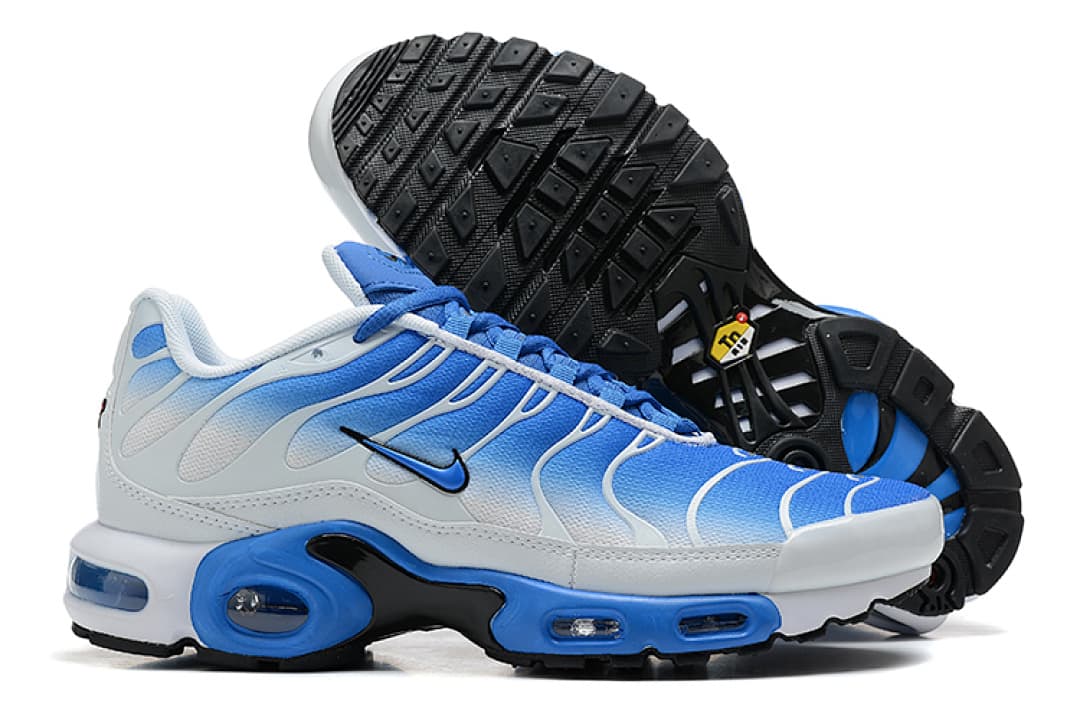 Nike Air Max TN — Branco Azul Preto foto 02