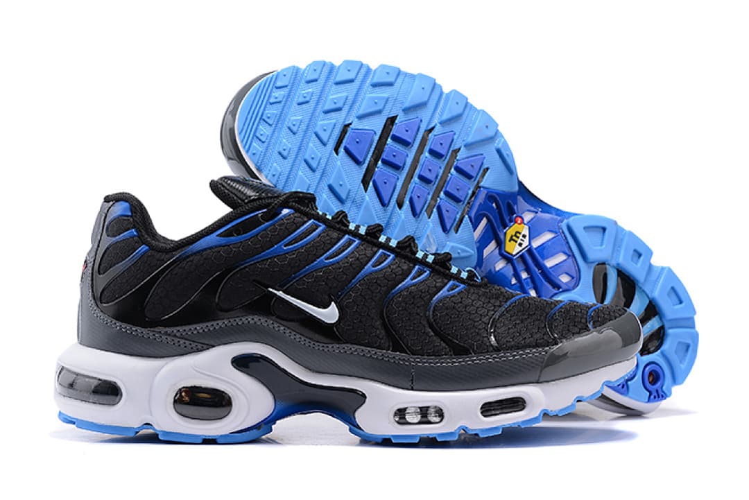 Nike Air Max TN — Preto Cinzento Azul foto 02