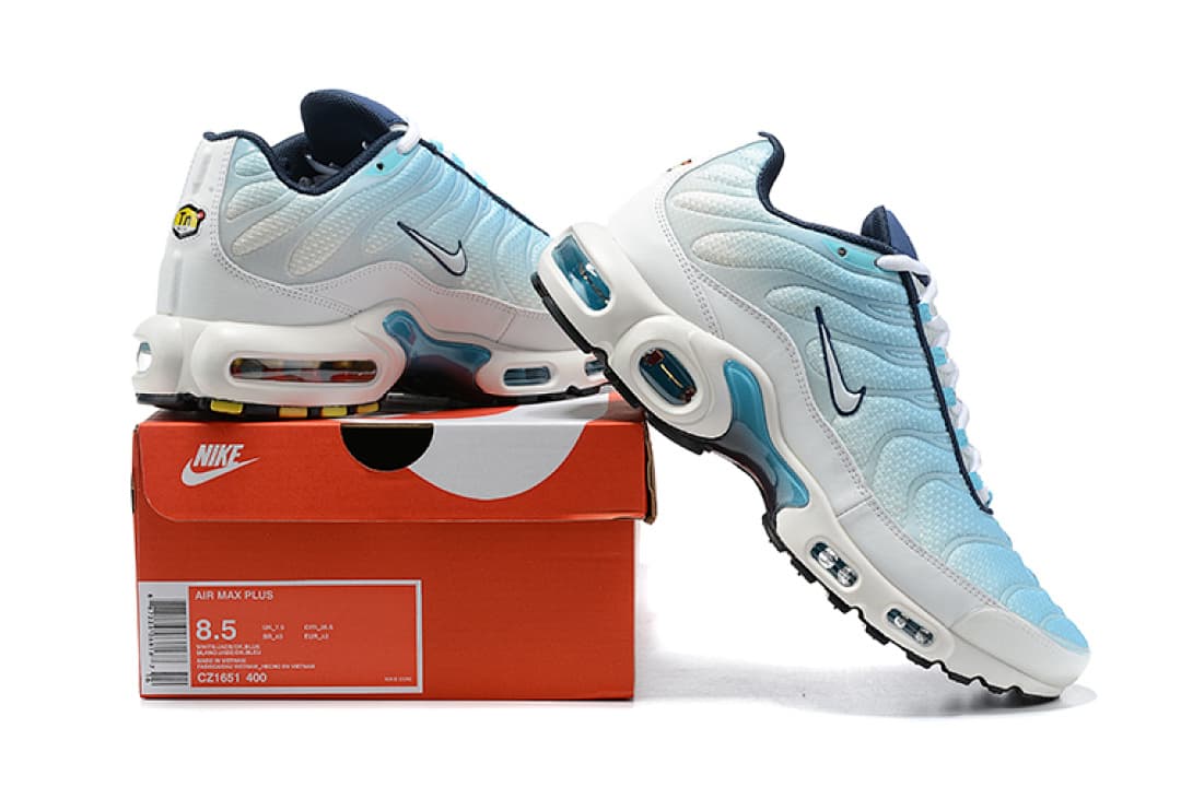 Nike Air Max TN — Azul Cyan Branco foto 02