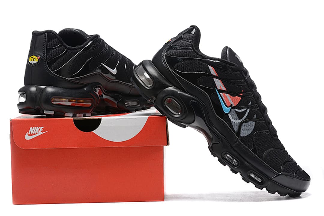 Nike Air Max TN — Preto Vermelho Azul foto 01
