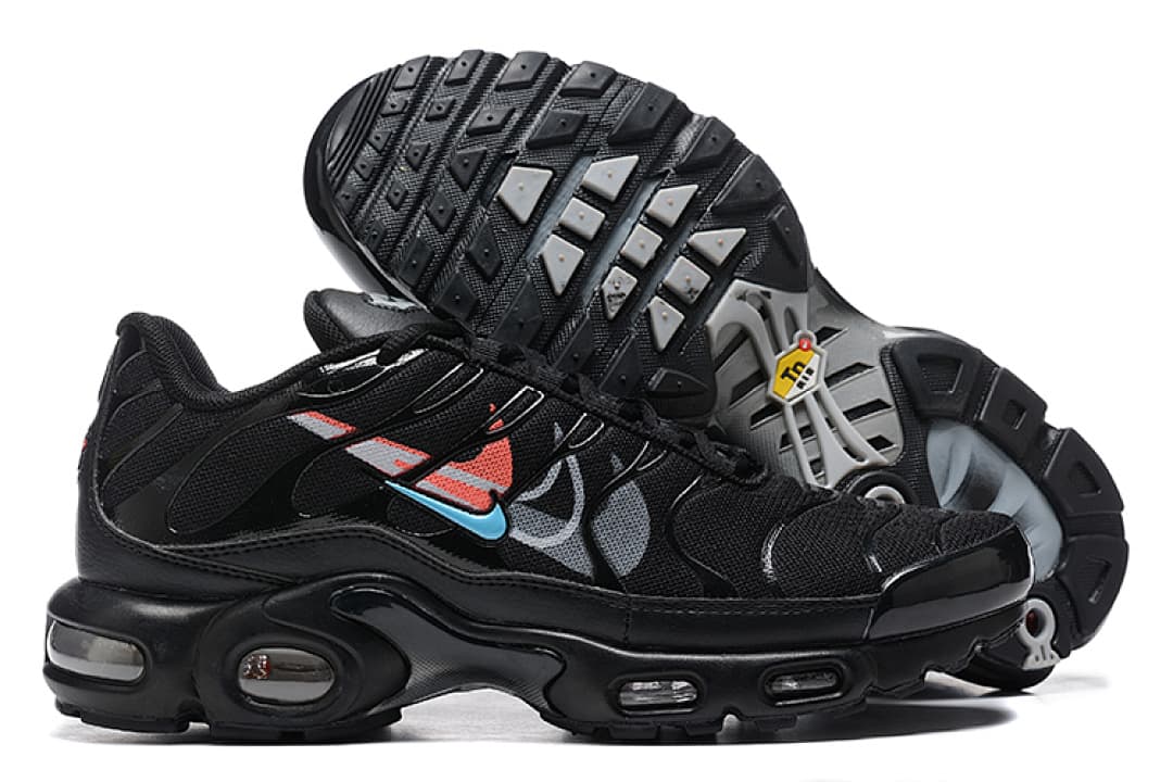 Nike Air Max TN — Preto Vermelho Azul foto 02