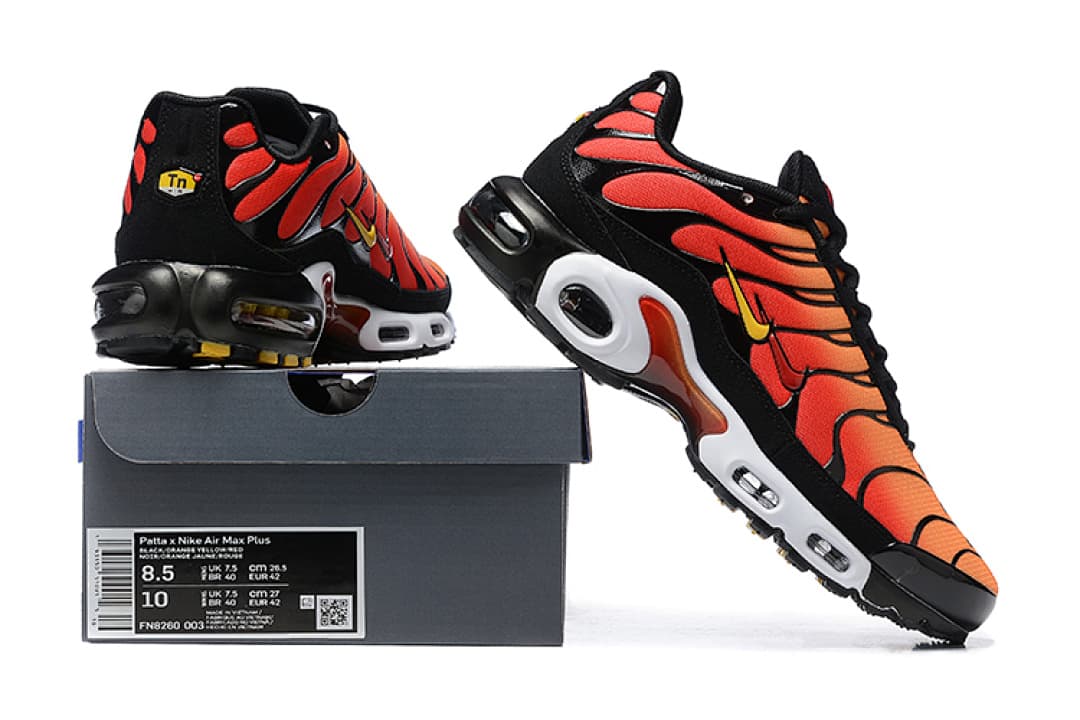 Nike Air Max TN — Patta Black Orange Yellow foto 01