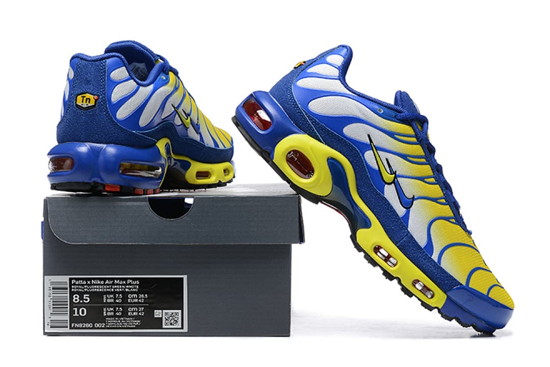 Nike Air Max TN — Azul Royal e Amarelo foto 04