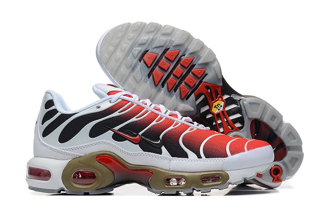 Nike Air Max TN — Branco Vermelho Ouro foto 02