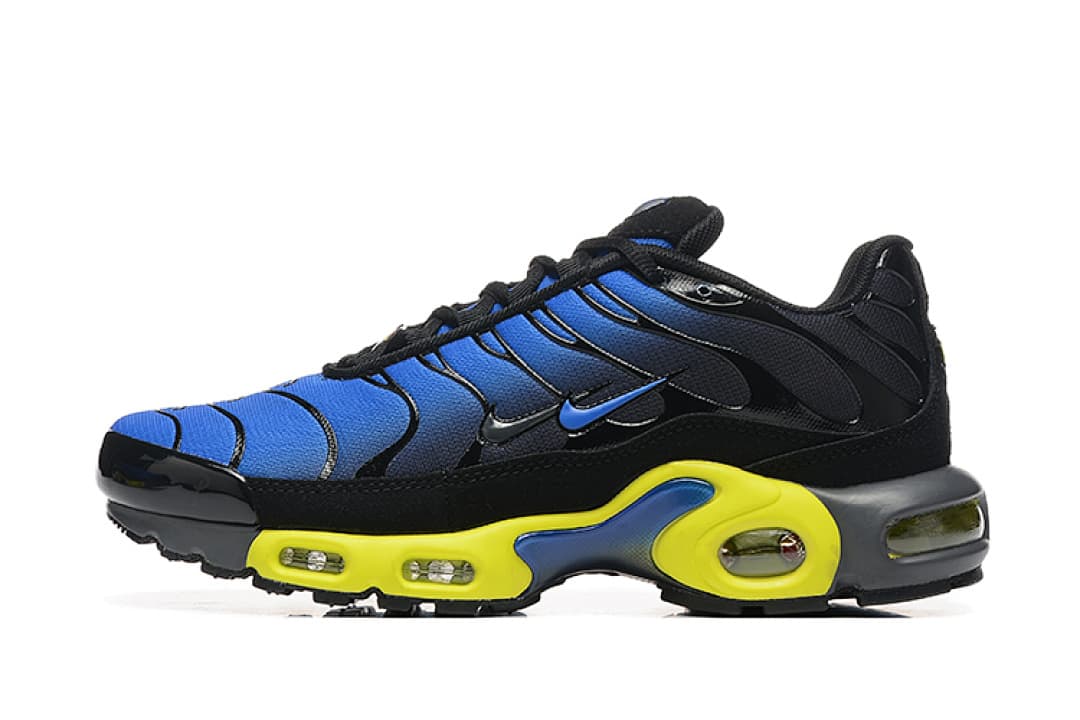 Nike Air Max TN — Preto Azul Amarelo foto 03