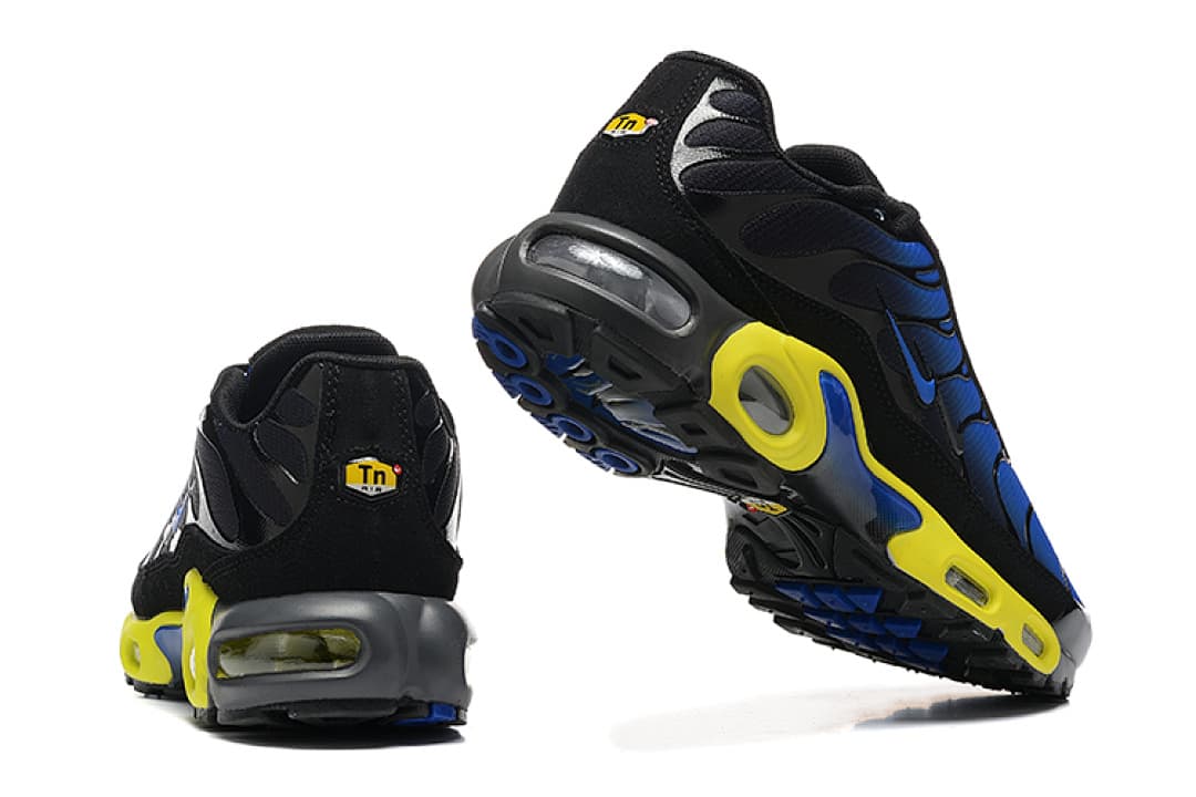 Nike Air Max TN — Preto Azul Amarelo foto 04