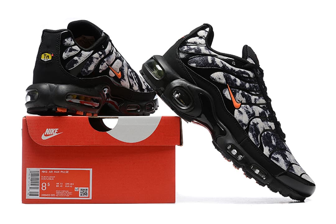 Nike Air Max TN — Preto Branco Padrão Animal foto 01