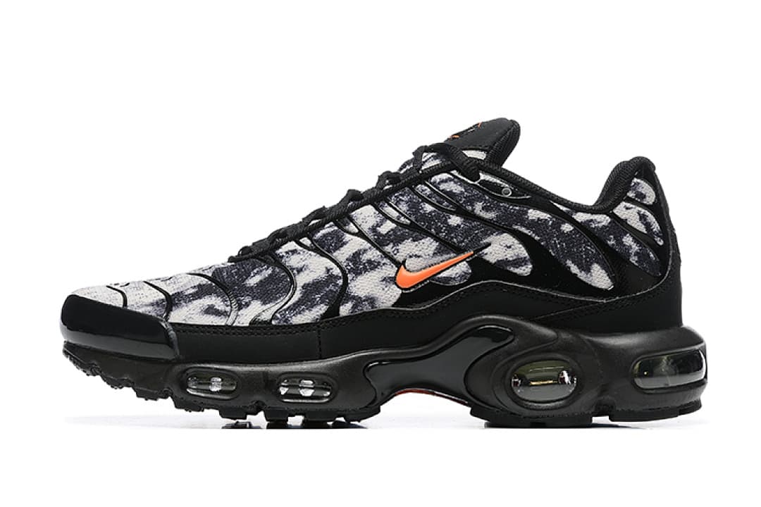Nike Air Max TN — Preto Branco Padrão Animal foto 03
