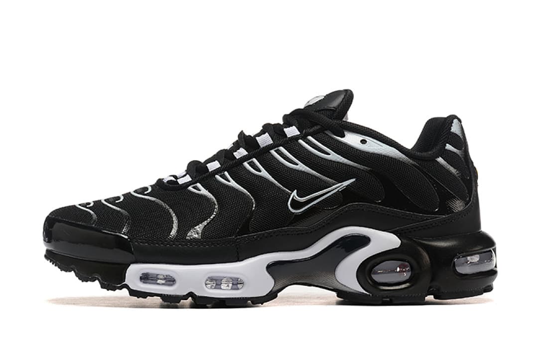 Nike Air Max TN — Preto Branco Mesh foto 01