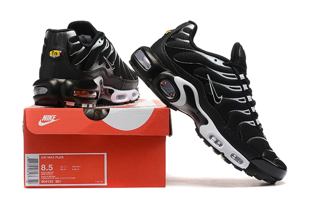 Nike Air Max TN — Preto Branco Mesh foto 03
