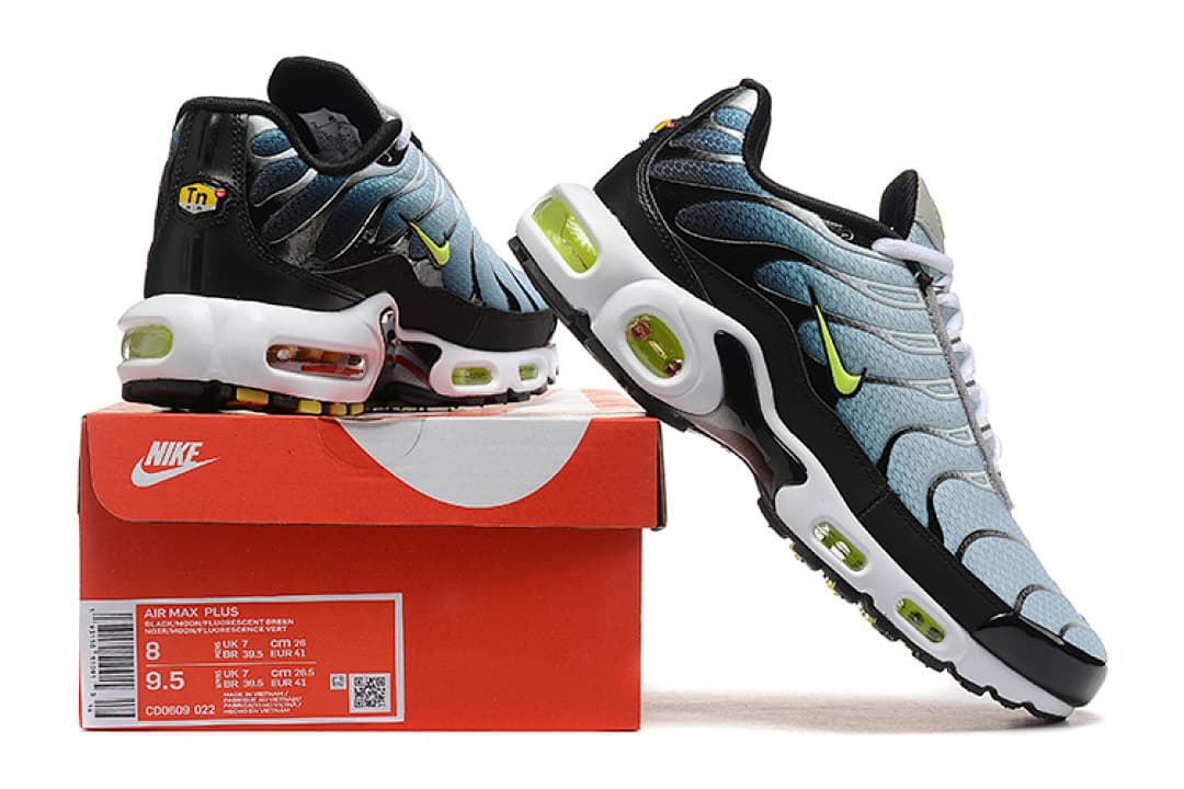 Nike Air Max TN Plus — Cinzento Amarelo Neon foto 04