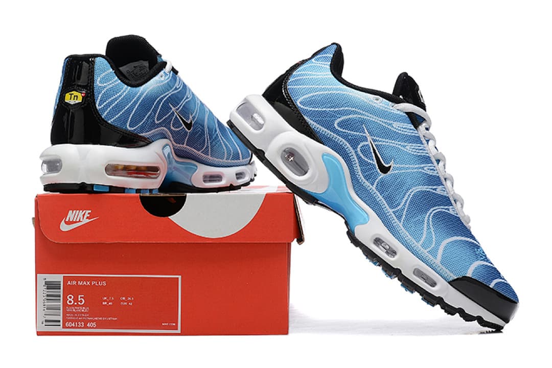 Nike Air Max TN Plus — Azul Branco Preto foto 02