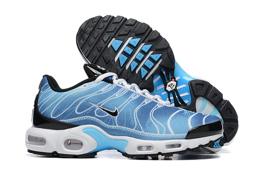 Nike Air Max TN Plus — Azul Branco Preto foto 03