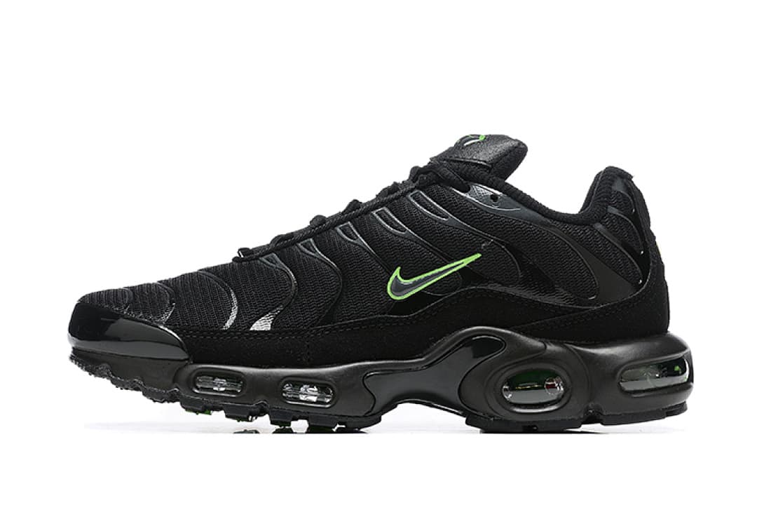Nike Air Max Plus — Preto Verde Neon foto 03