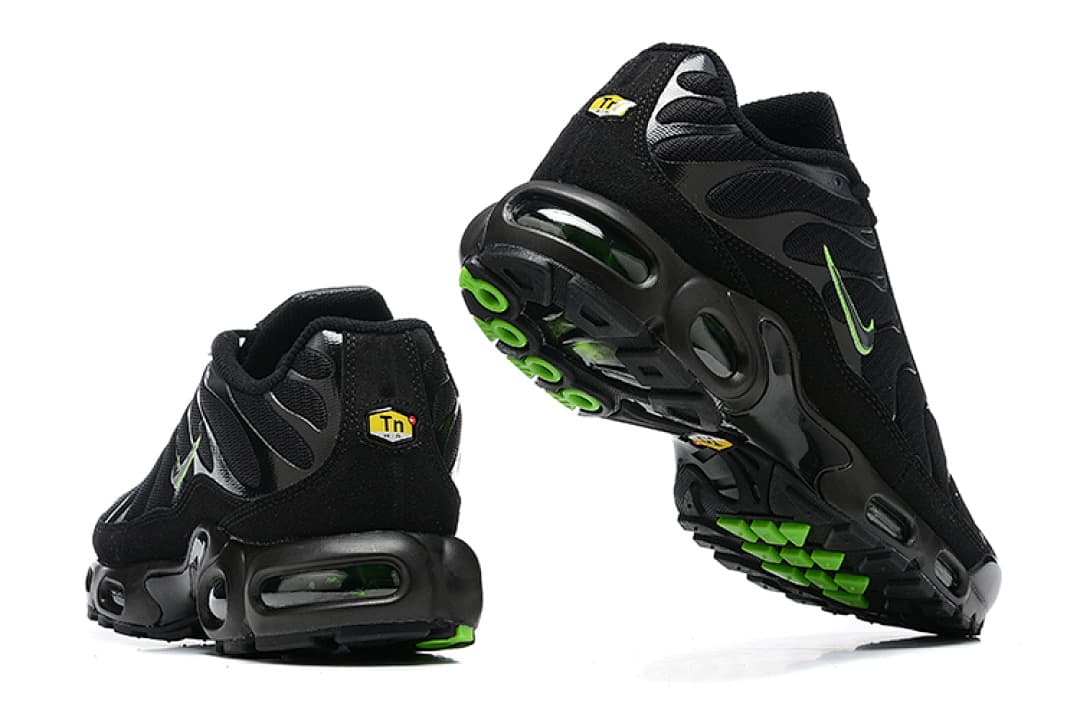 Nike Air Max Plus — Preto Verde Neon foto 04