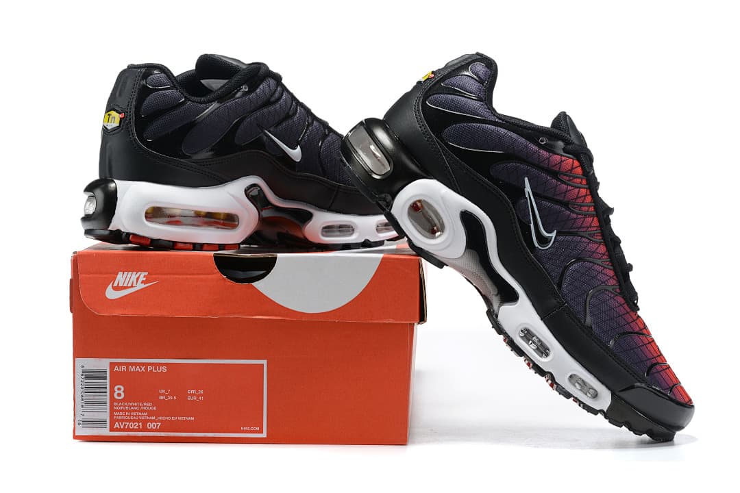 Nike Air Max Plus — Preto Vermelho Teal foto 01