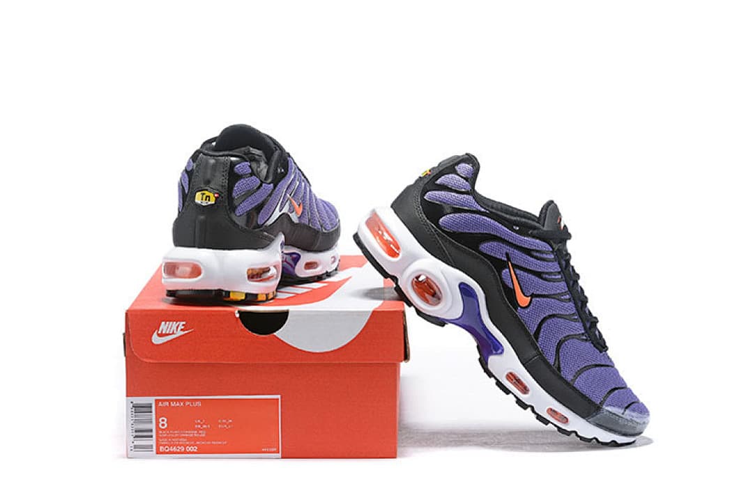 Nike Air Max Plus — Preto Roxo Laranja foto 01