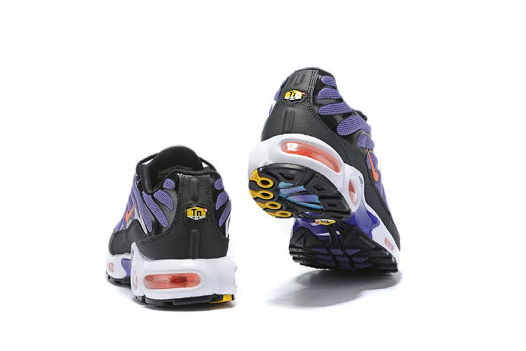 Nike Air Max Plus — Preto Roxo Laranja foto 03