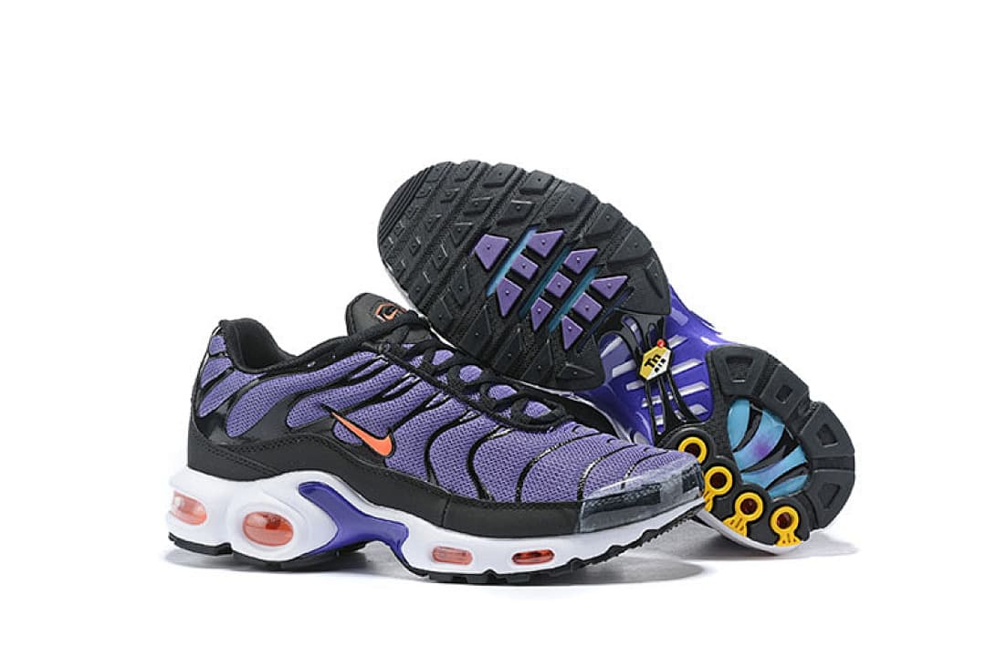 Nike Air Max Plus — Preto Roxo Laranja foto 04