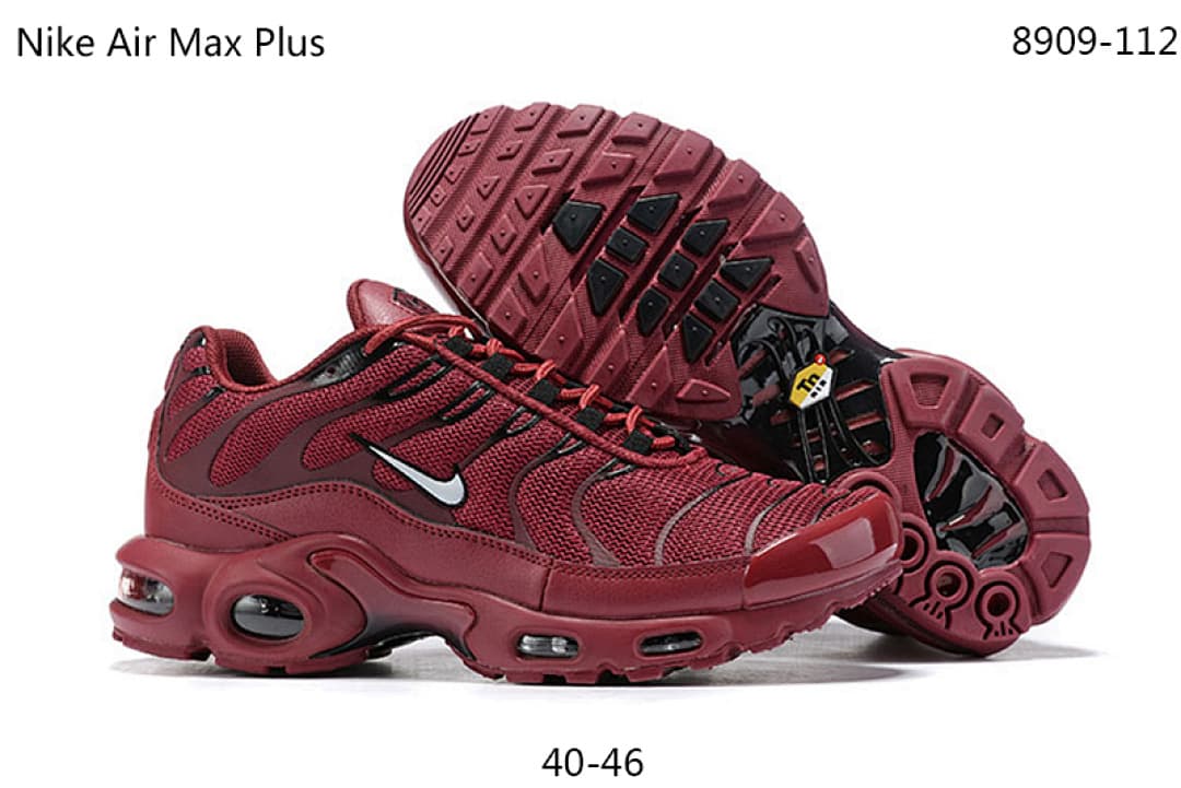 Nike Air Max Plus — Vinho Monocromático foto 03